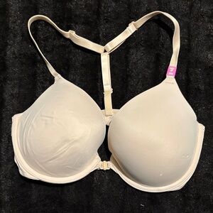 Women's Cream T-Back Bra